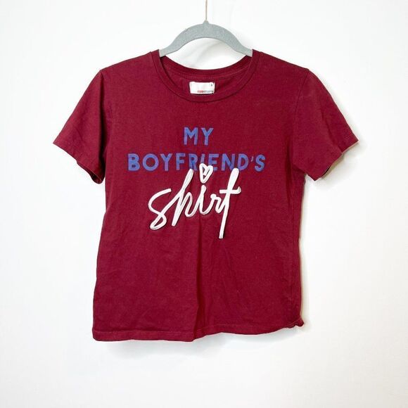 Bench Womens Red Short Sleeve Crew Neck Pullover Graphic T Shirt Size Small - Picture 1 of 5